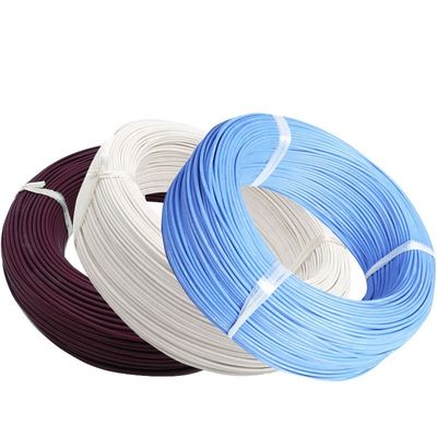 Dây gia nhiệt PFA đồng mạ bạc 19 sợi với điện áp định mức AC600V và nhiều kích cỡ AWG