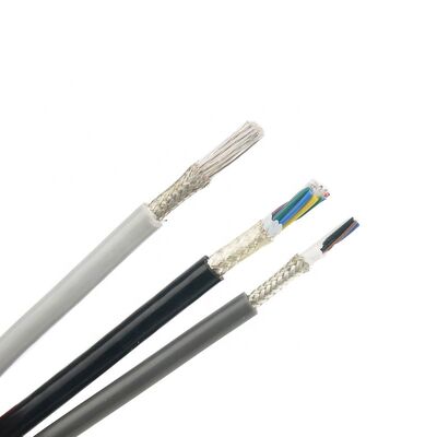 4 Cores Fluoroplastic Shielded Cable Silver Plated Braided FEP PFA PTFE Insulated Wire